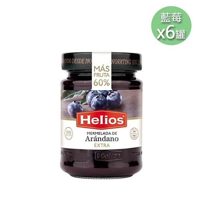 Helios太陽 天然60%果肉藍莓果醬6罐(340g/罐)