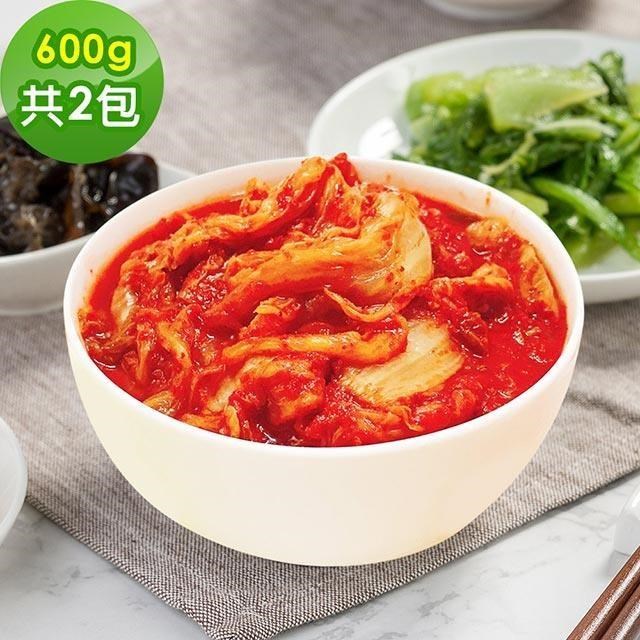 樂活e棧-韓式泡菜600g/包，共2包(元宵 清明 端午 中元 中秋 重陽 冬至)