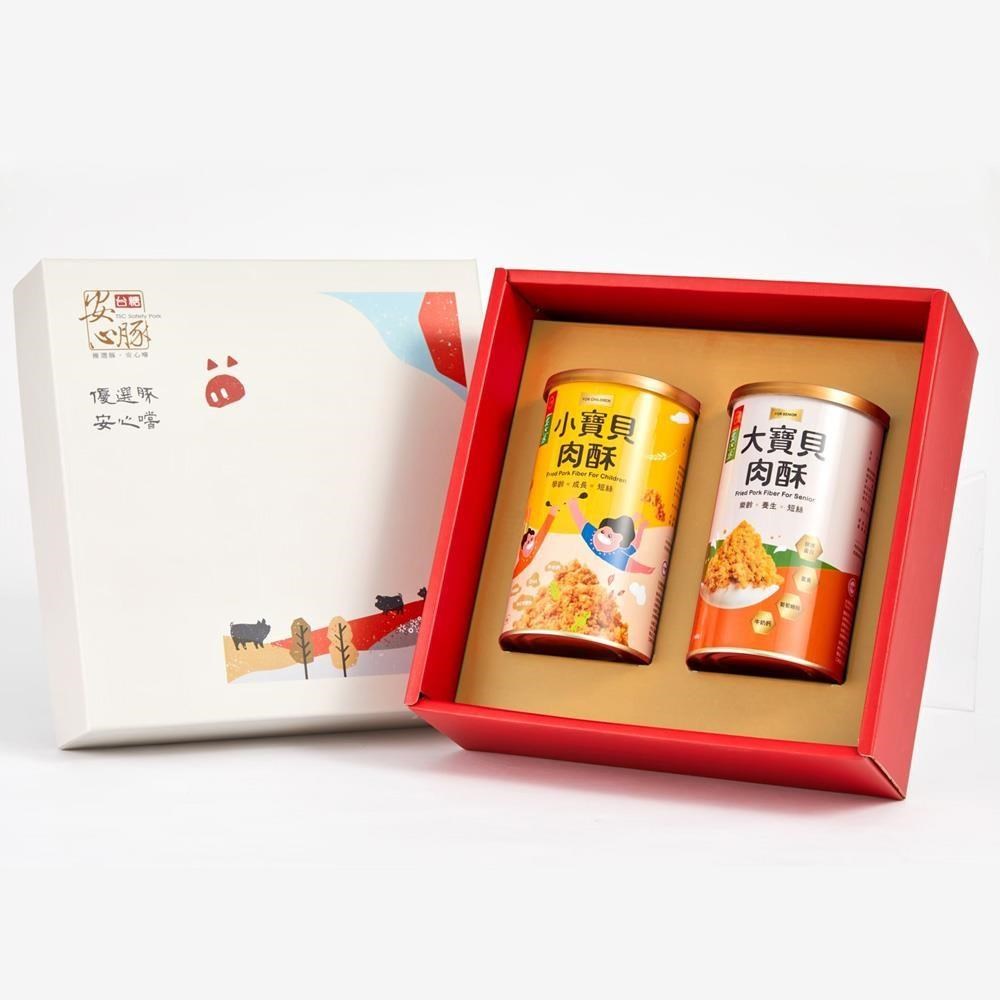 【台糖安心豚】寶貝肉酥禮盒x2盒(2罐/盒)