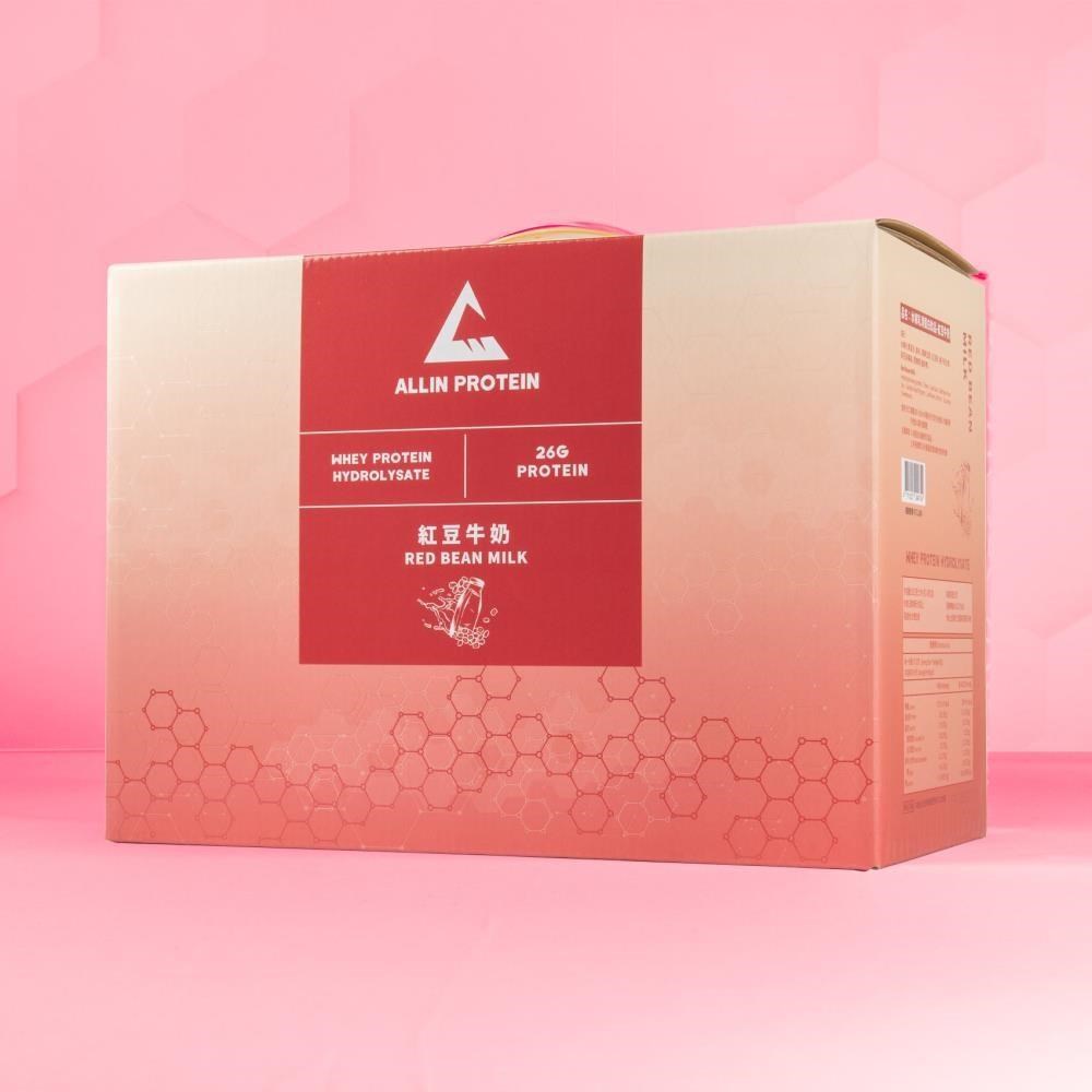 【ALL IN】水解乳清-紅豆牛奶60包/盒