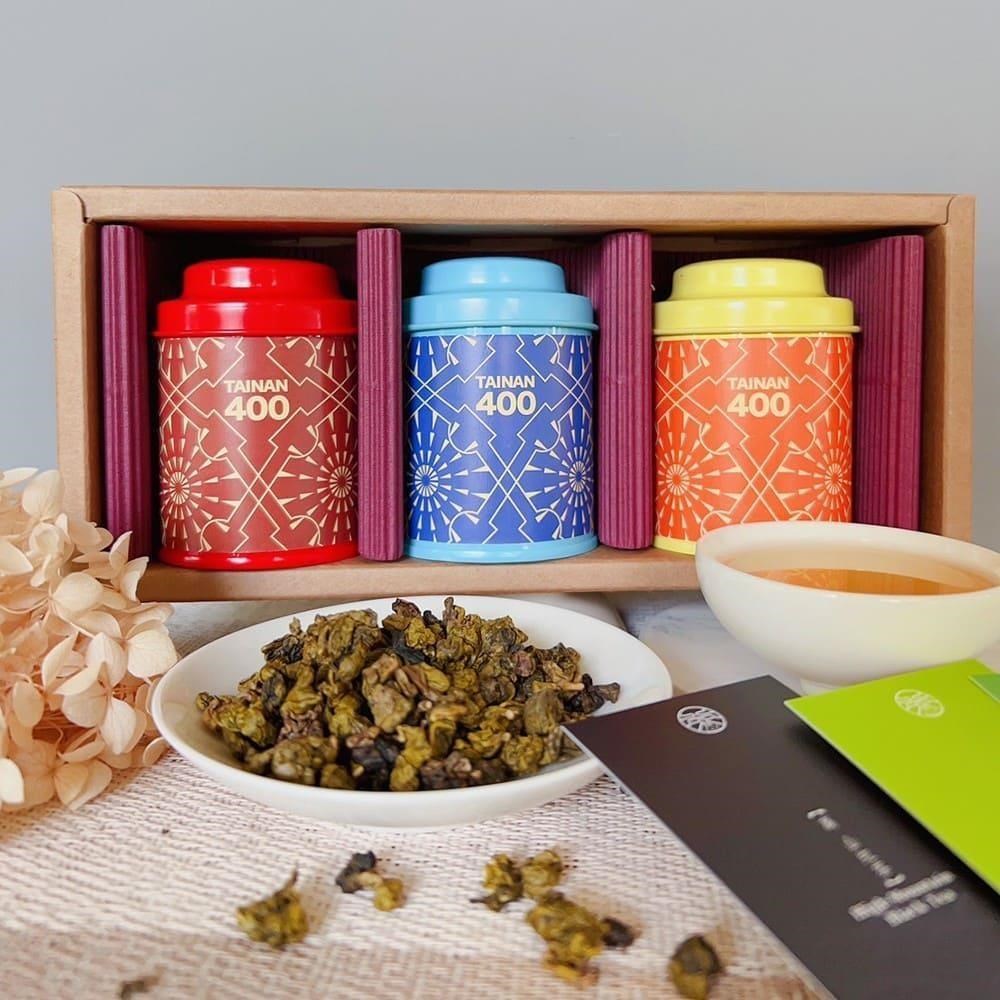 【臺南400 X 無藏茗茶】聯名限定款 風華臺南 綜合款璀璨茶禮盒(金萱系列)x2組
