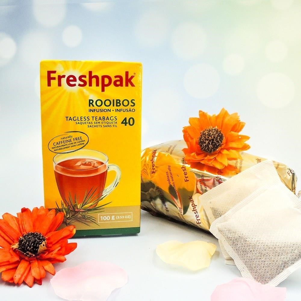 即期品【Freshpak】南非國寶茶 RooibosTea 茶包-新包裝/40入*8盒