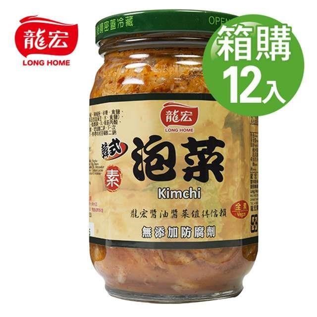 【龍宏】韓式泡菜 380gX12入(箱購)