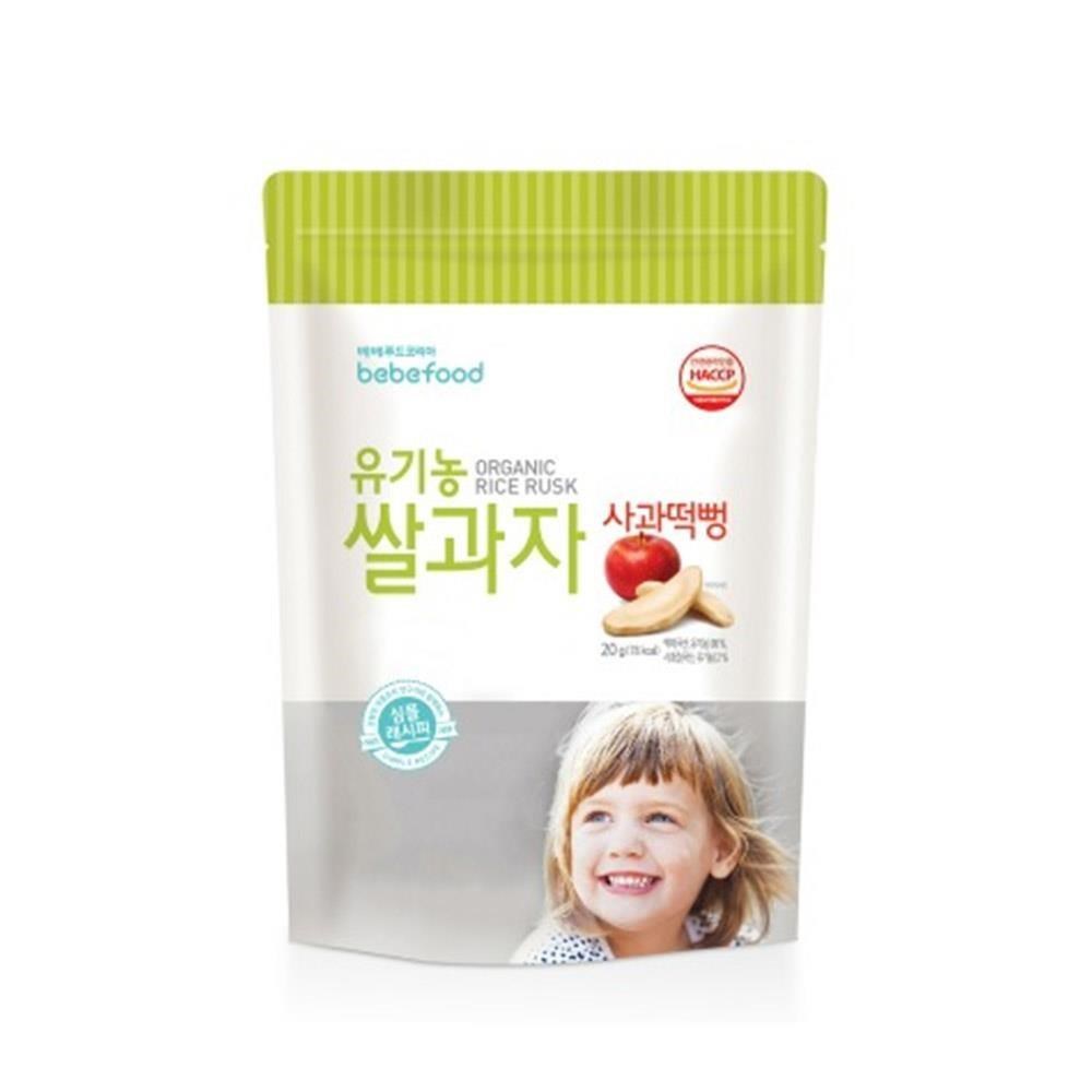 韓國 bebefood寶寶福德 米餅-蘋果