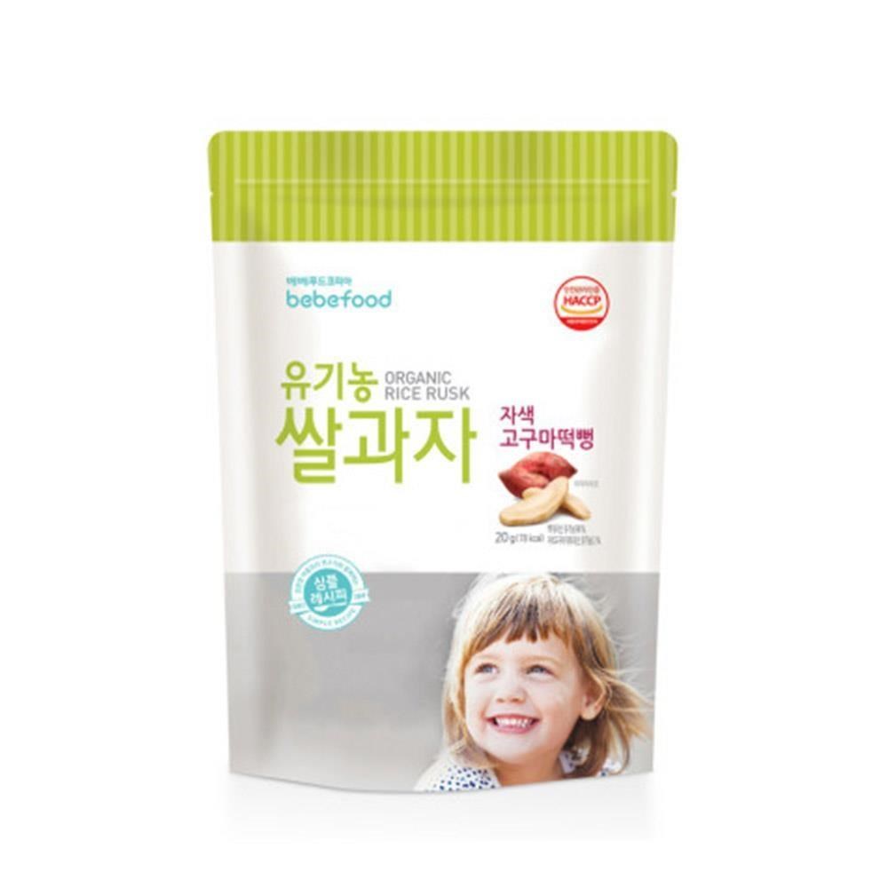 韓國 bebefood寶寶福德 米餅-紅薯(紫地瓜)