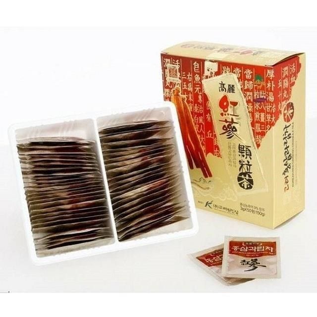 韓國高麗 紅蔘顆粒茶包（3公克x50包）/盒x2盒