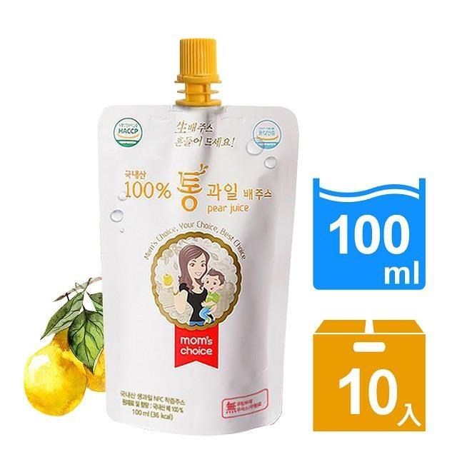 【韓味不二】mom's choice 禮山水梨果汁(100ml*10入/盒)
