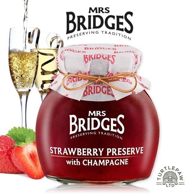 【MRS. BRIDGES】英橋夫人草莓香檳果醬(大)340g