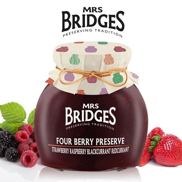 【MRS. BRIDGES】英橋夫人莓果四重奏果醬 (大)340g