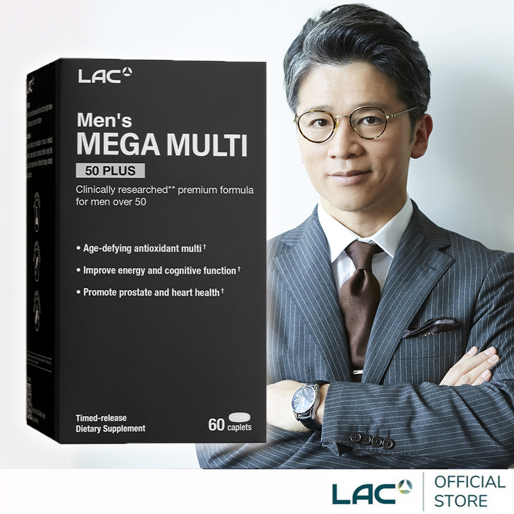 【LAC利維喜】銀寶美佳男綜合食品錠60錠(銀髮男性綜合維他命/鋅/B群強化)