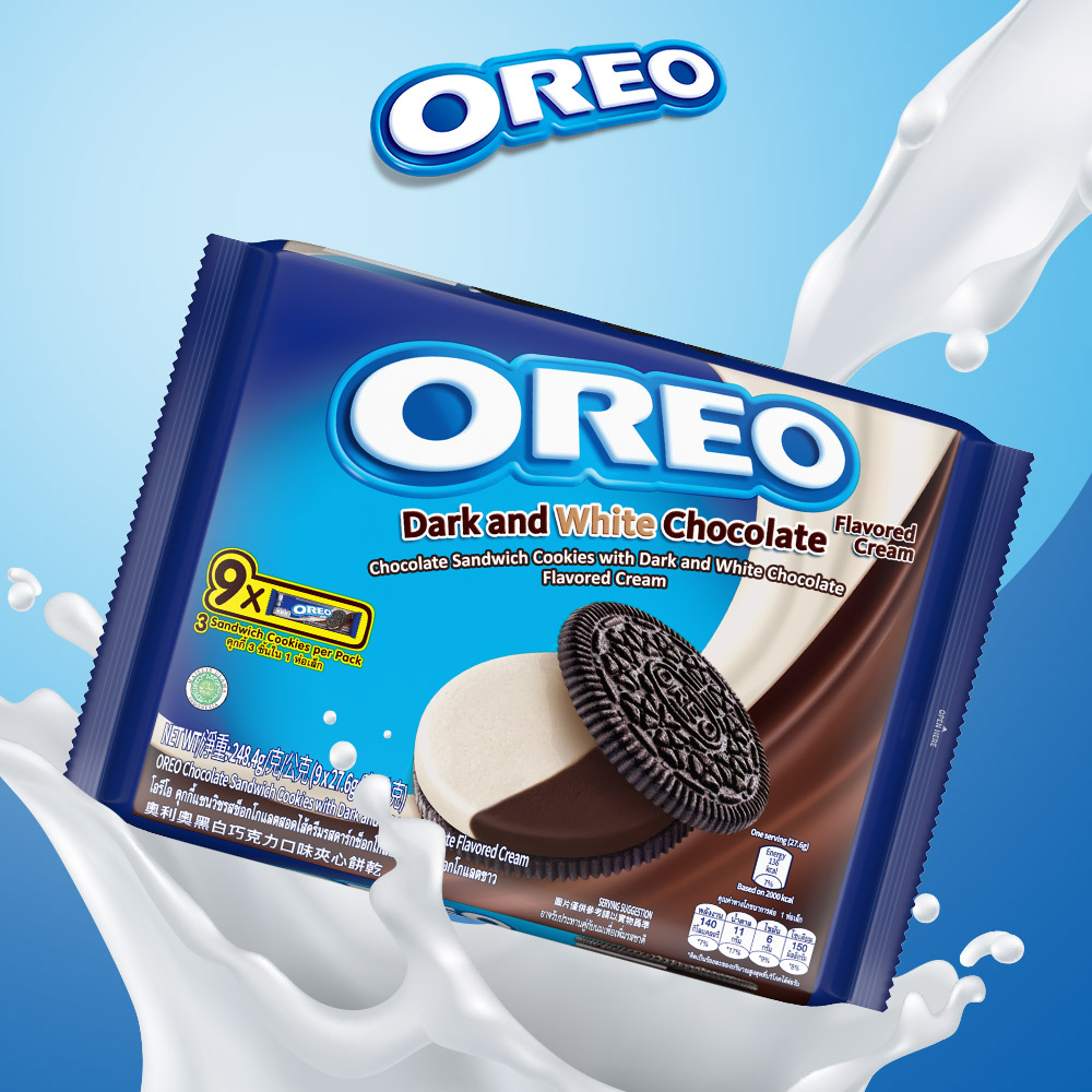 【OREO】奧利奧黑白巧克力口味夾心餅乾248.4g
