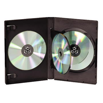 DigiStone 四片裝DVD光碟片精裝優質軟盒/黑色 20PCS