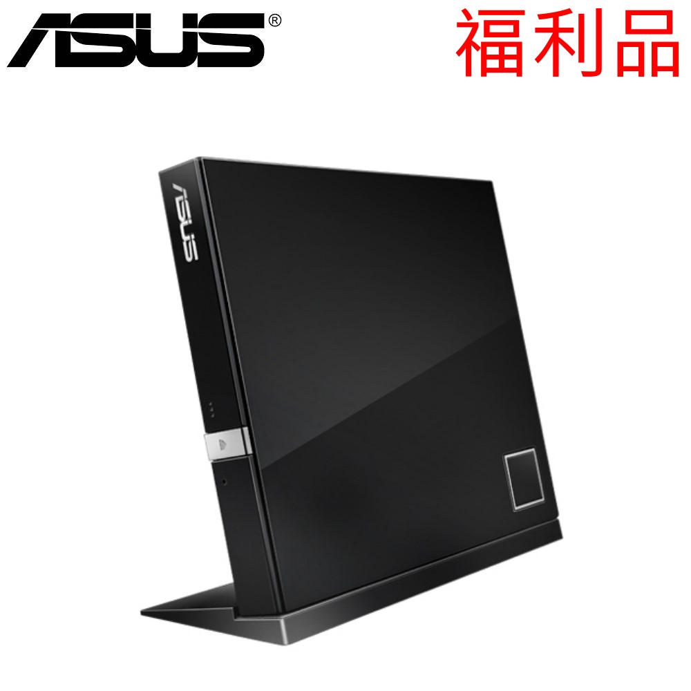 (福利品) ASUS華碩 SBW-06D2X-U 超薄型 3D Blu-ray 外接式藍光燒錄機-黑色