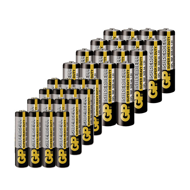 GP超霸-超級碳鋅電池(黑) 100顆組 (3號52入+4號48入)