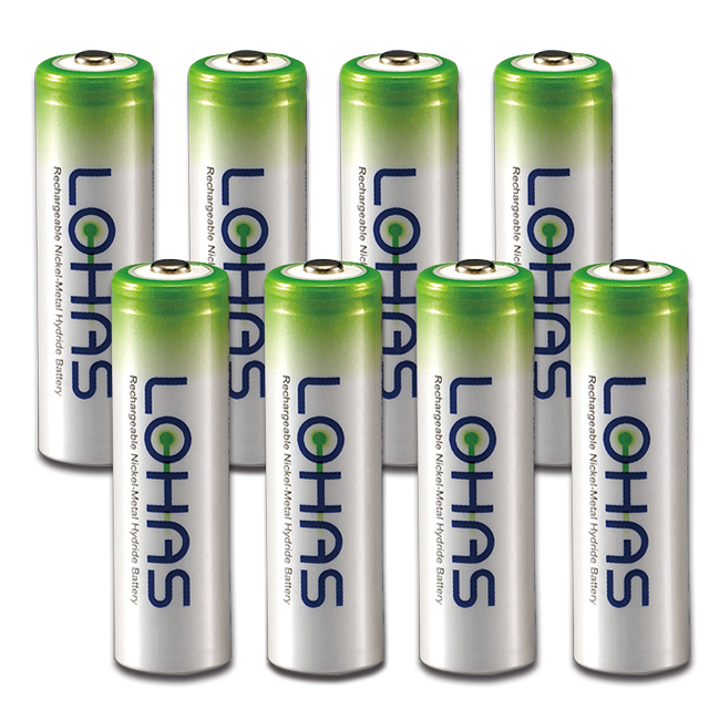 十全低自放電4號鎳氫充電電池 4 只裝(2入8顆)LB-4MH/4