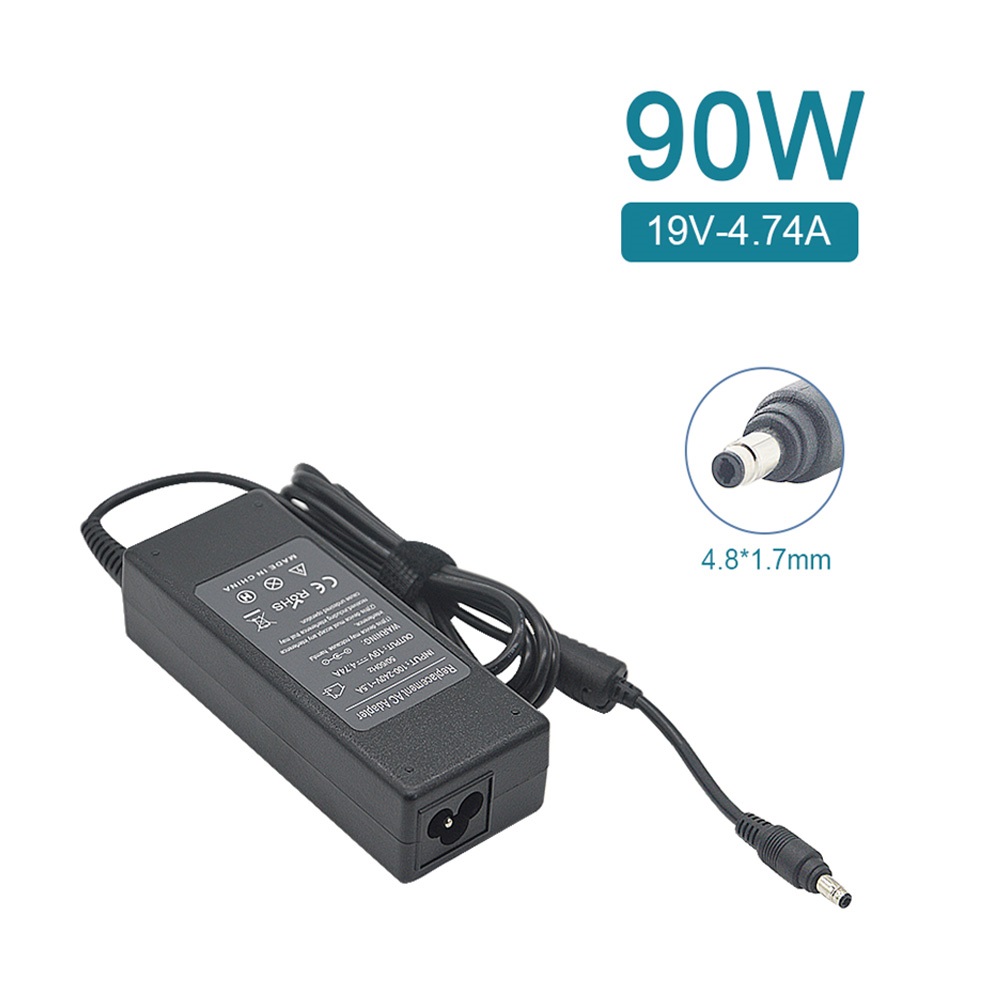 充電器 適用於 惠普 HP 電腦/筆電 變壓器 4.8mm*1.7mm【90W】19V 4.74A 長方型
