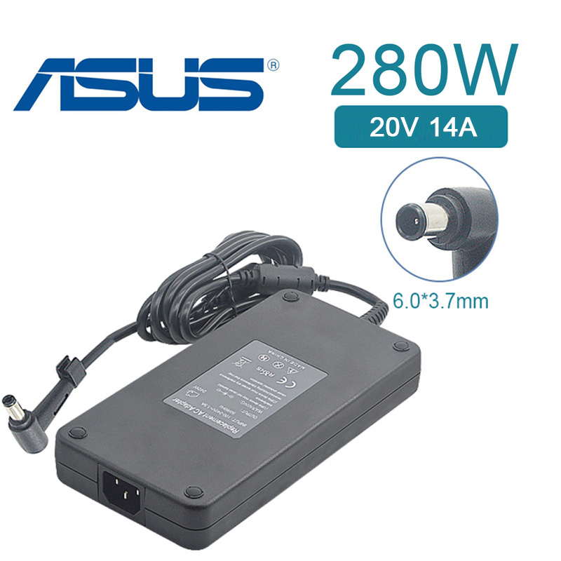 充電器 適用於 華碩 Asus 電腦/筆電 變壓器 6.0mm*3.7mm【280W】20V 14A 長方型