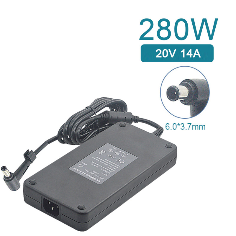 充電器 適用於 華碩 Asus 電腦/筆電 變壓器 6.0mm*3.7mm【280W】20V 14A 長方型