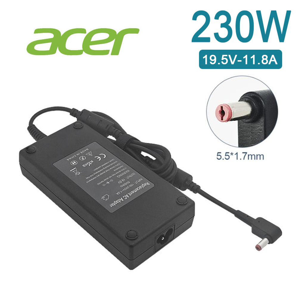 充電器 適用於 宏碁 Acer 電腦/筆電 變壓器 5.5mm*1.7mm【230W】19.5V 11.8A 長方型