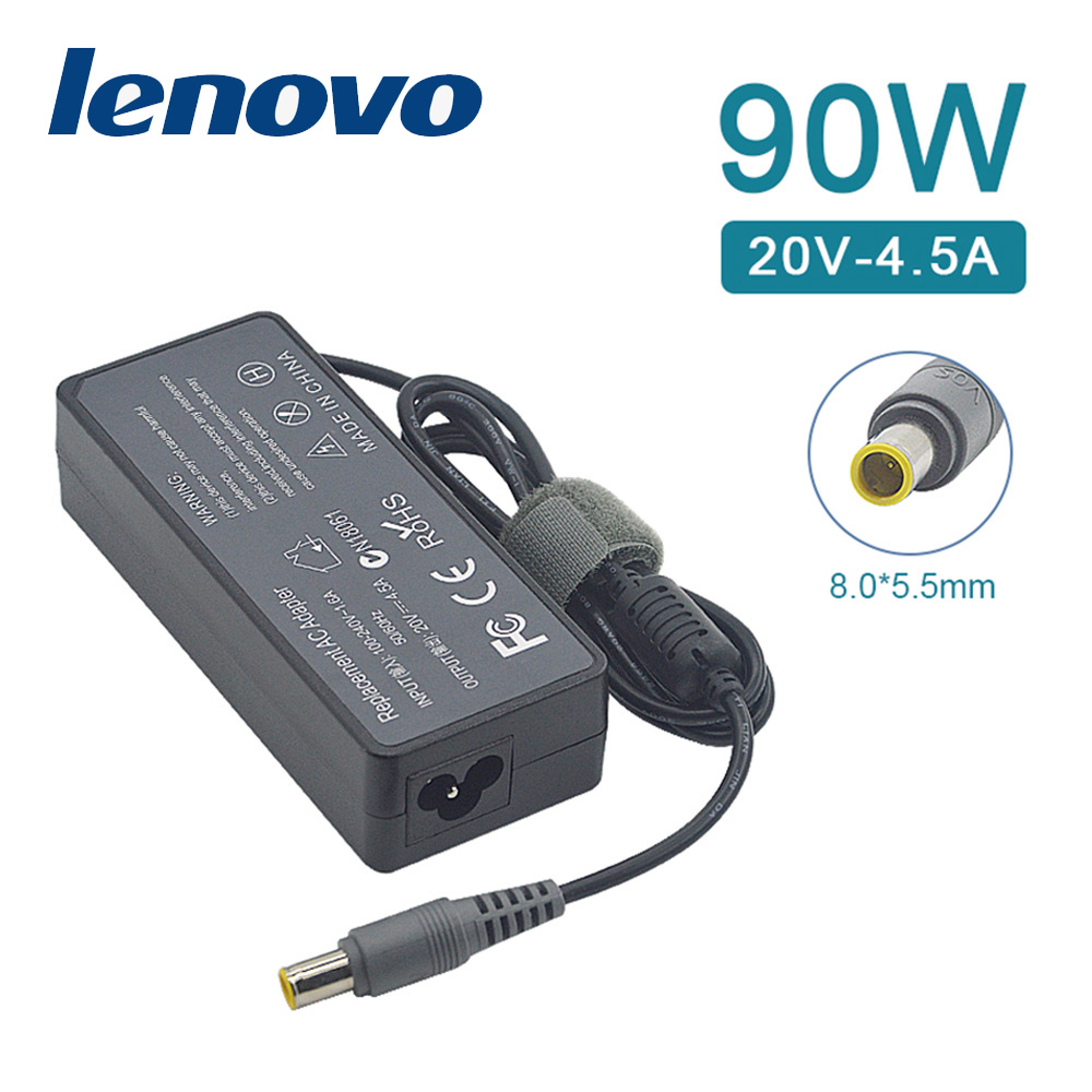 充電器 適用於 聯想 Lenovo 電腦/筆電 變壓器 8.0mm*5.6mm【90W】20V 4.5A 長方型