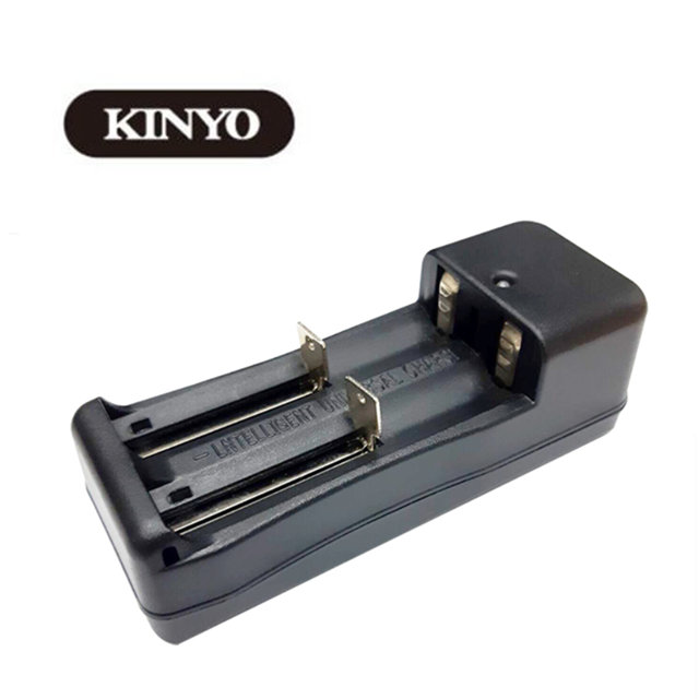 【Kinyo】18650充電式鋰電池 雙槽充電器
