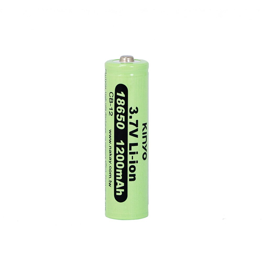 KINYO 18650鋰充充電電池 3.7v1200mah(兩入裝) CB-122