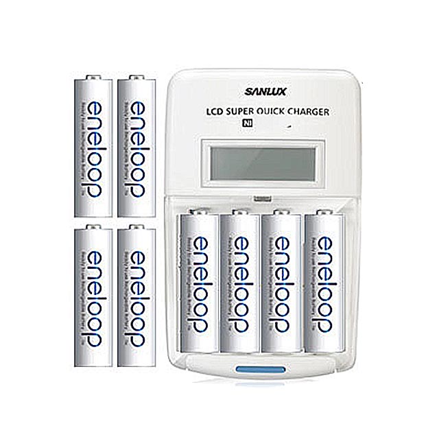 Panasonic國際牌ENELOOP低自放充電電池組(液晶衝電器+4號4入+3號4入)