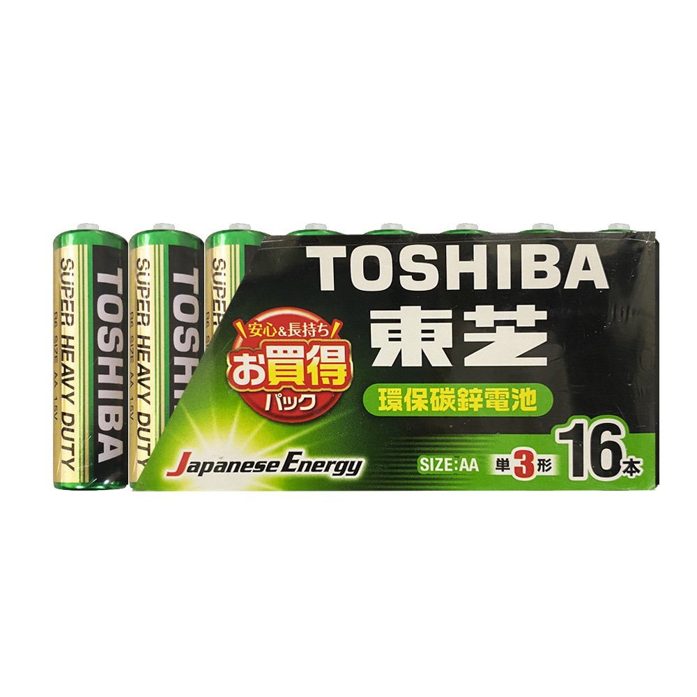 【東芝Toshiba】碳鋅電池 3號 AA電池32入裝(環保電池/乾電池/公司貨)