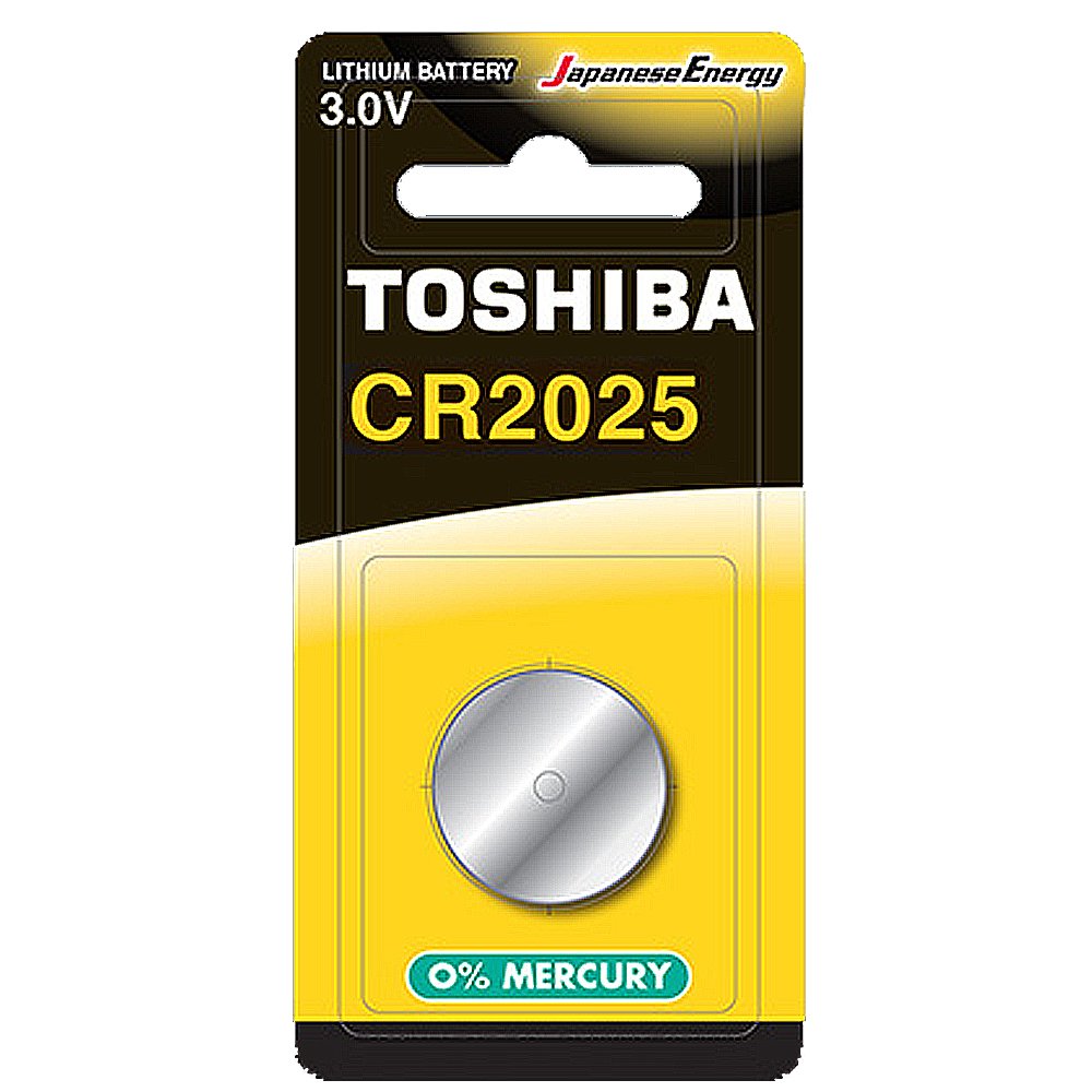 【東芝Toshiba】CR2025鈕扣型 鋰電池10粒盒裝