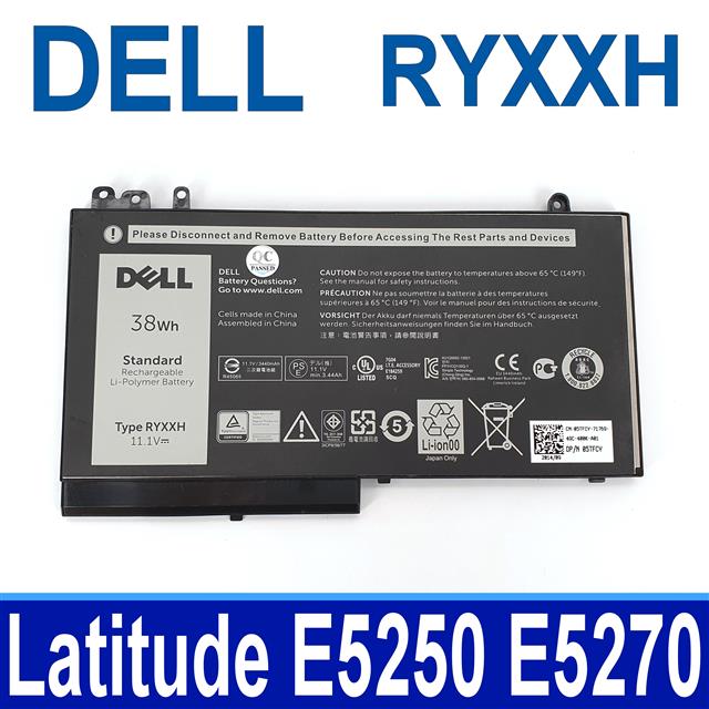 戴爾 DELL RYXXH 電池 Latitude 12 5000 E5250 E5450 E5550 E5270