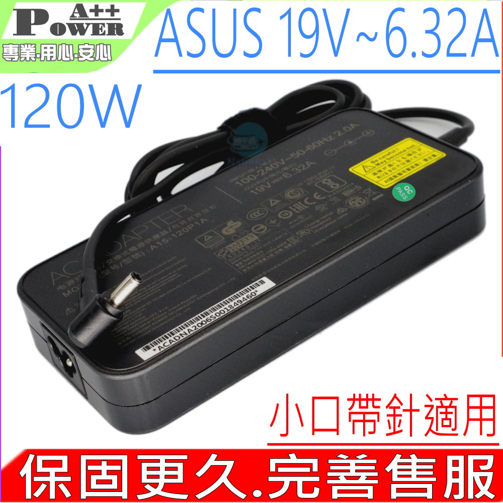 華碩充電器-ASUS 19V, 6.32A, 120W, UX501,G501,UX501,UX501JW,G501VW,G501V,PA-1121-28,圓口帶針