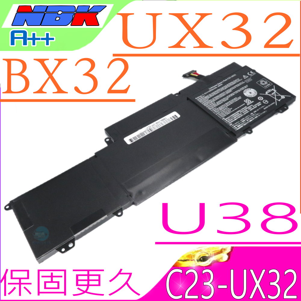 ASUS 電池-華碩 UX32,UX32V,UX32VD,UX32A,BX32A,BX32A,BX32VD