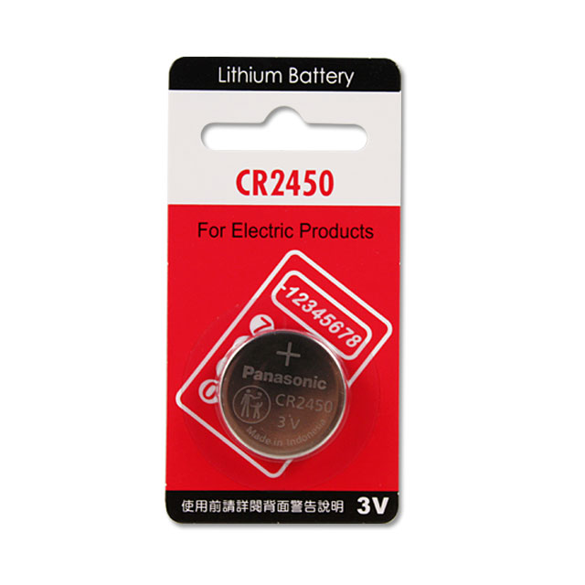 Panasonic 國際 CR2450 3V鈕扣電池(1入)