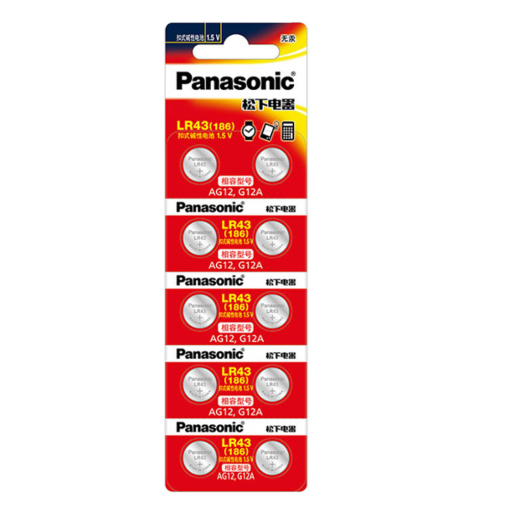 Panasonic 國際牌 LR43 鈕扣型電池-10 入裝