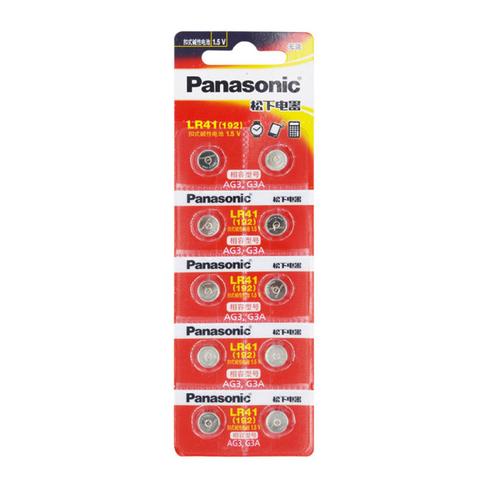 Panasonic國際牌 LR41 鈕扣型電池-10入裝