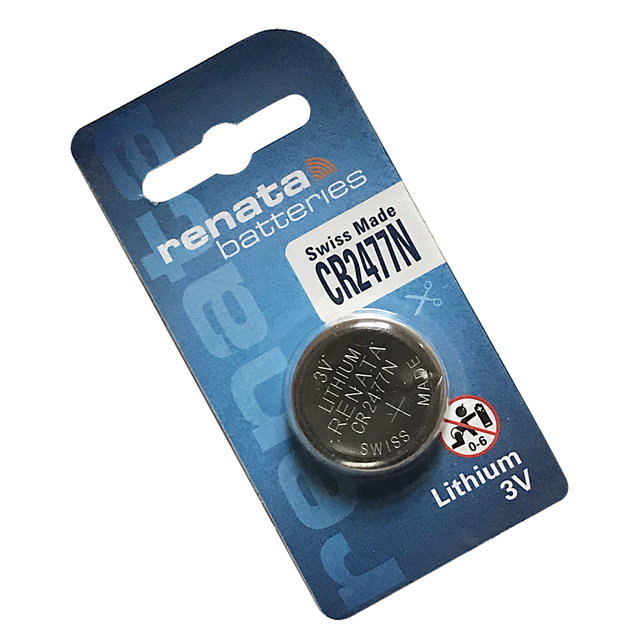 瑞士品牌水銀電池 Renata CR2477N 鈕扣型水銀電池 (10入/組)