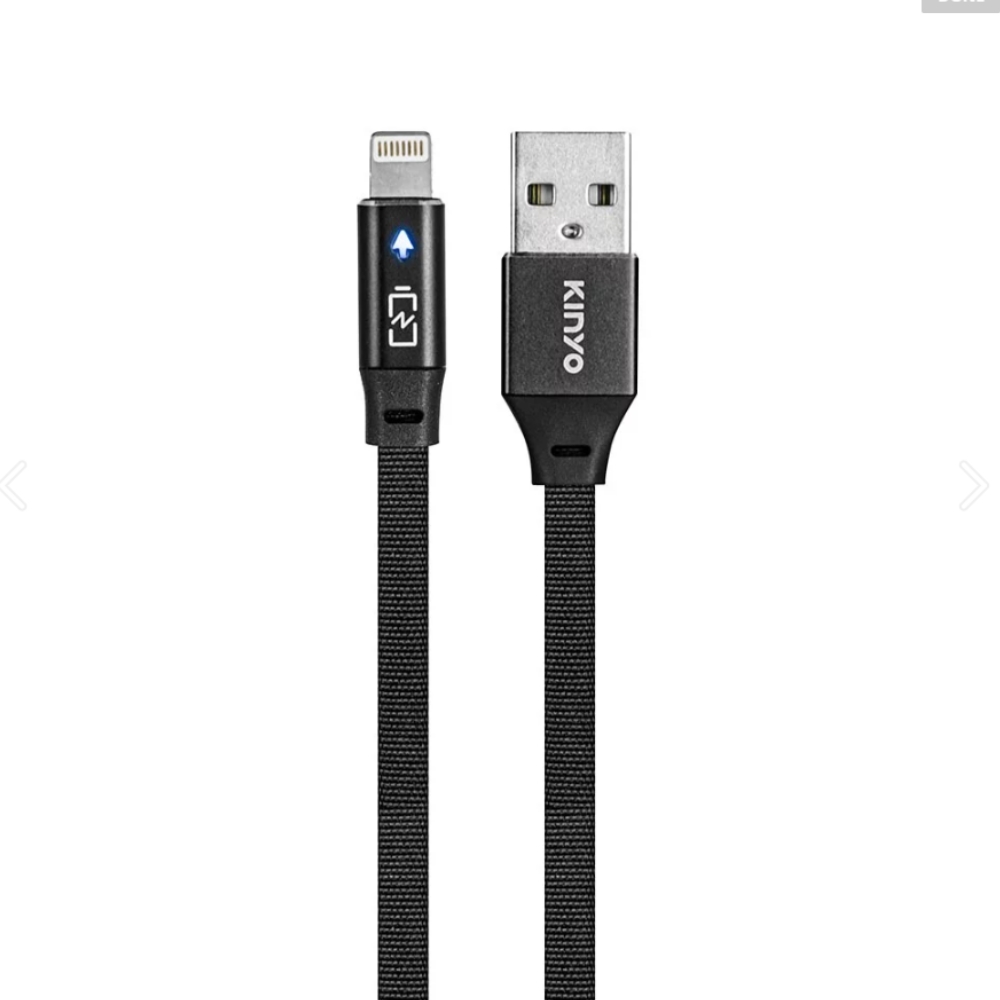 【KINYO】 蘋果智慧變燈充電傳輸線-1M (USB-A907)