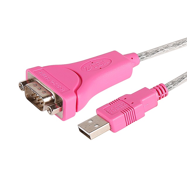 Z-TEK USB2.0 轉 RS232 通用串口線 1.5M(ZE668)