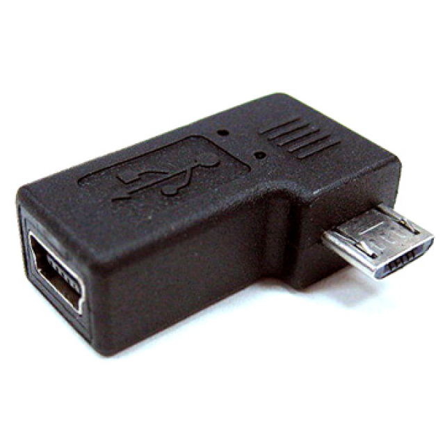 fujiei mini USB 5pin母轉micro B公 90度轉接頭