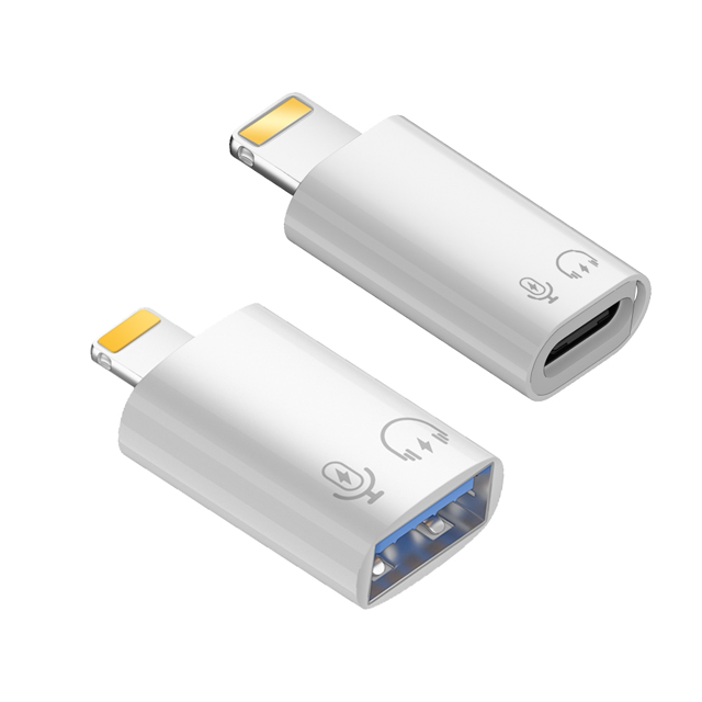 Kamera Type-C母/USB-A母轉Lightning公 轉接頭