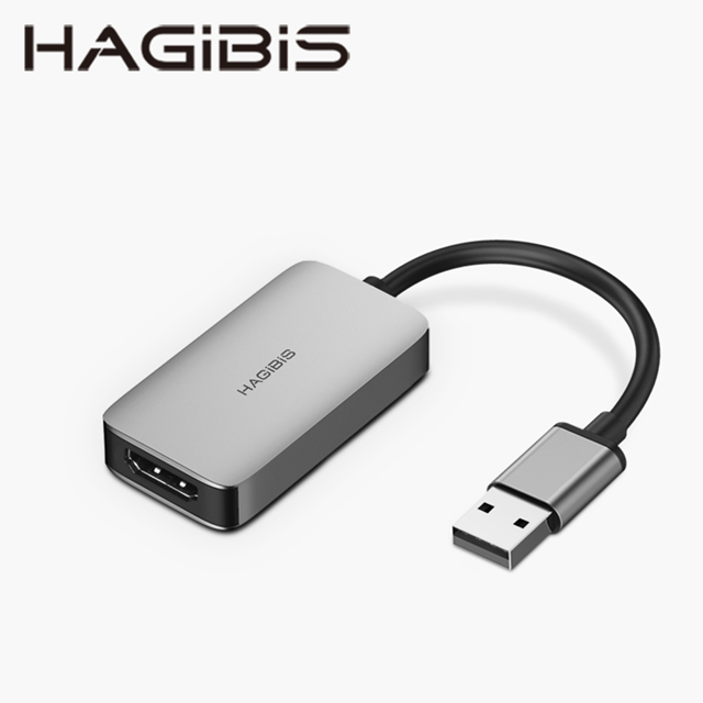 HAGiBiS鋁合金USB3.0轉HDMI轉接器