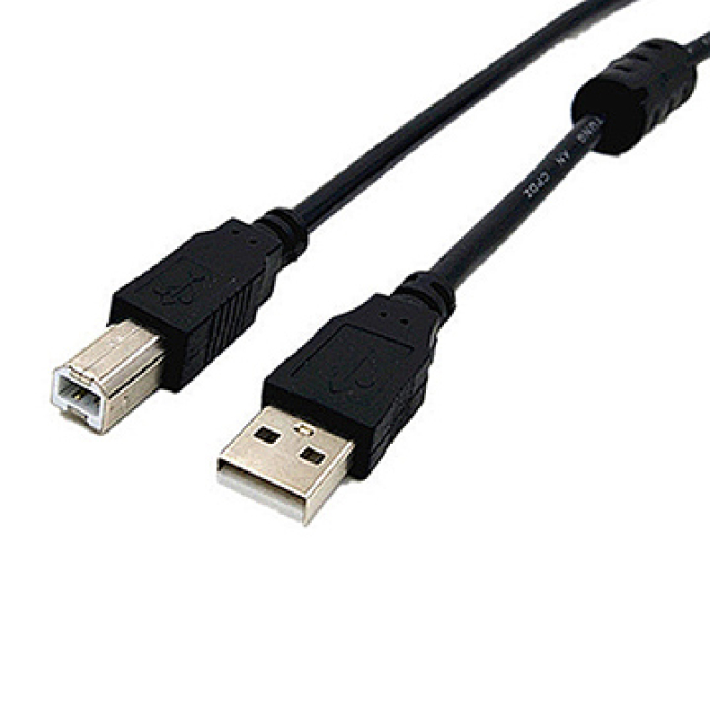 USB2.0 黑色印表機傳輸線 3米公對公 (PCL-06)