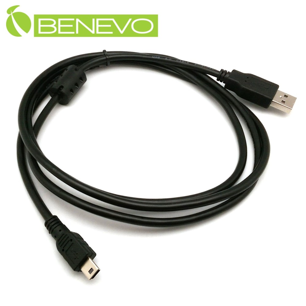 BENEVO 1.5M USB2.0 A公-Mini B公 高速傳輸連接線