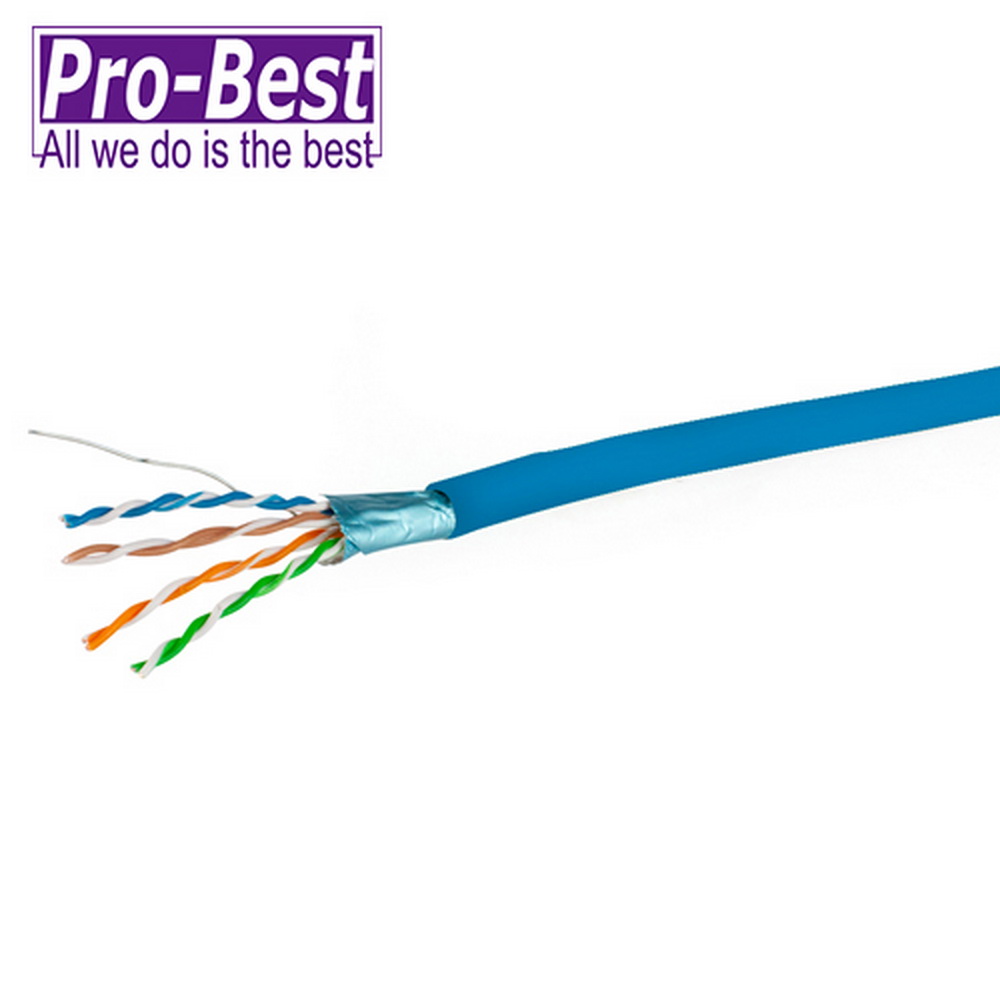 PRO-BEST CAT.5E 網路遮蔽線305M 藍