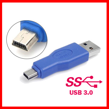 Bravo-u USB 3.0 A公對MiniB公 超高速轉接頭