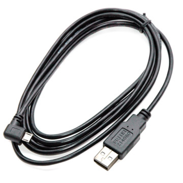 fujiei Micro USB左彎L型傳輸充電線(USB公-micro B) 1.8M