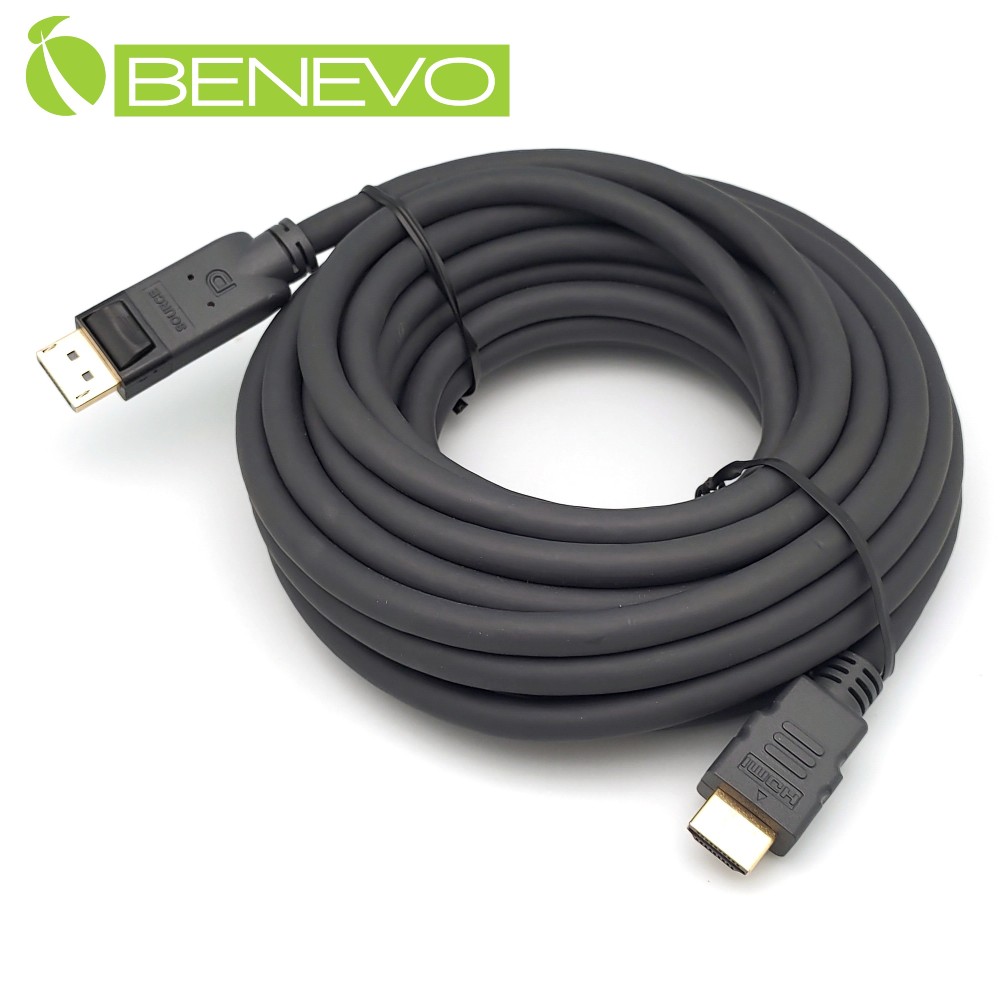 BENEVO專業型 7M Displayport轉HDMI訊號轉接線