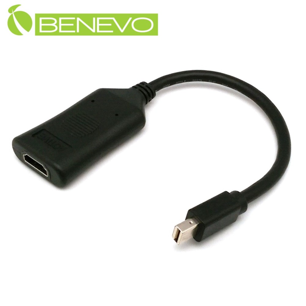 BENEVO主動式 Mini DP轉HDMI訊號轉換器，支援最多6螢幕顯示