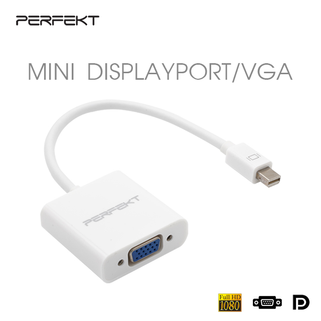 PERFEKT Mini DisplayPort to VGA 影像訊號轉接器