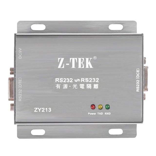 Z-TEK力特 RS232 轉RS232 光電隔離器(ZY213)
